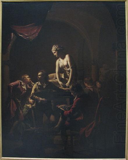 Academy by Lamplight, Joseph wright of derby